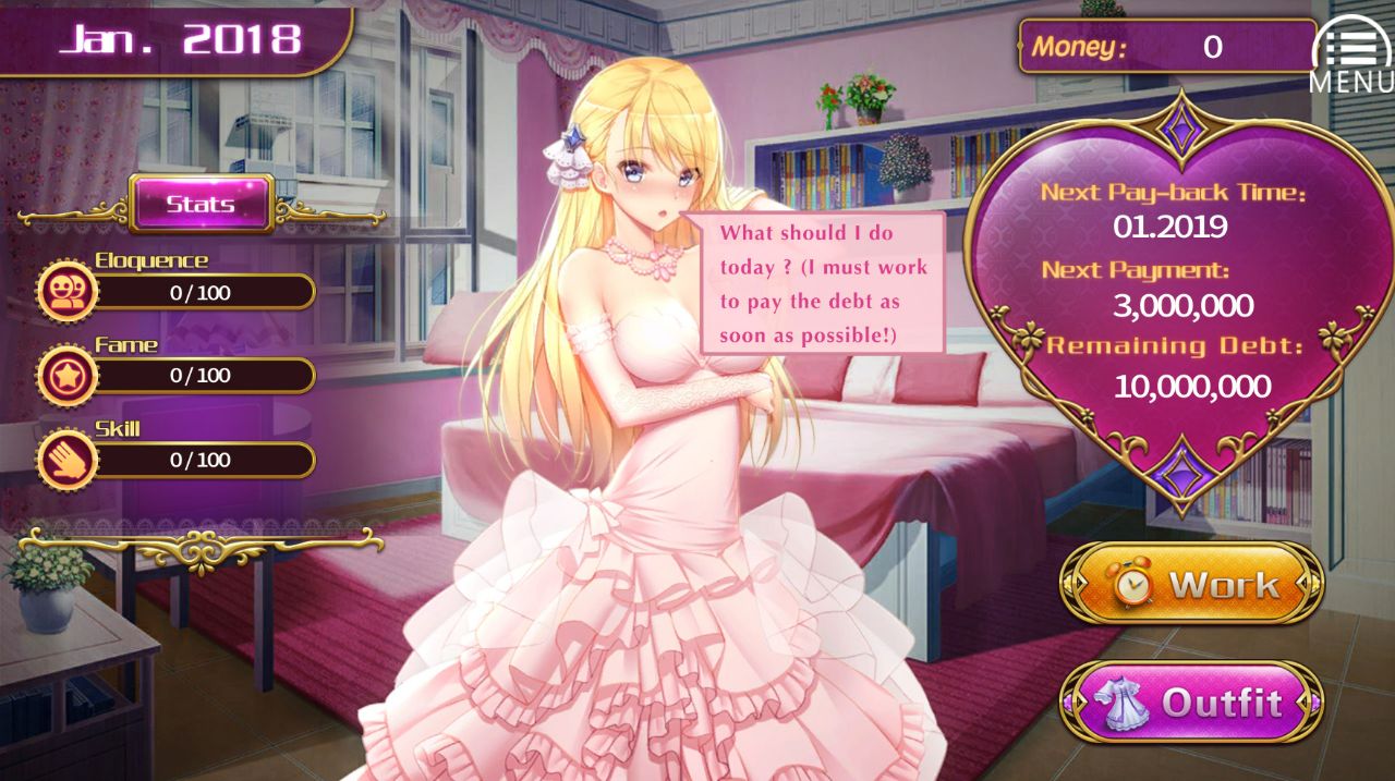 Playmeow - Adult game platform that supports original games Broke Girl screenshot1