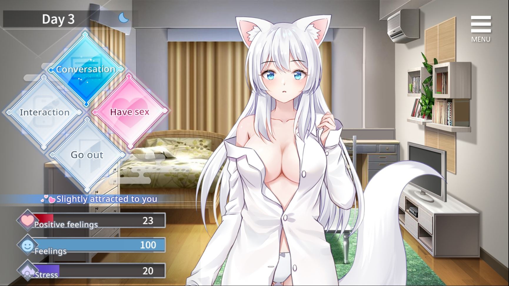 Playmeow - Adult game platform that supports original games Living together with Fox Demon screenshot2